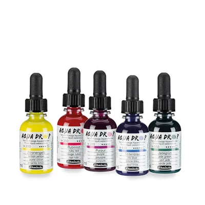 Schmincke Aqua Drop folyékony akvarell festék, 30 ml - különféle színekben