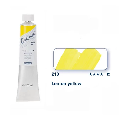 Schmincke College olajfesték, 200 ml - 210, lemon yellow