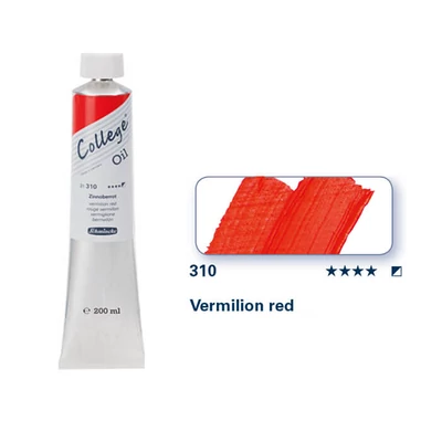 Schmincke College olajfesték, 200 ml - 310, vermilion red