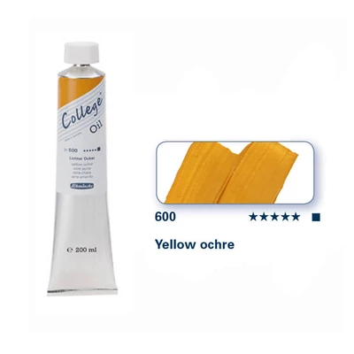 Schmincke College olajfesték, 200 ml - 600, yellow ochre