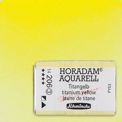 Schmincke Horadam akvarellfesték, 1/1 szilkés - 206, titanium yellow