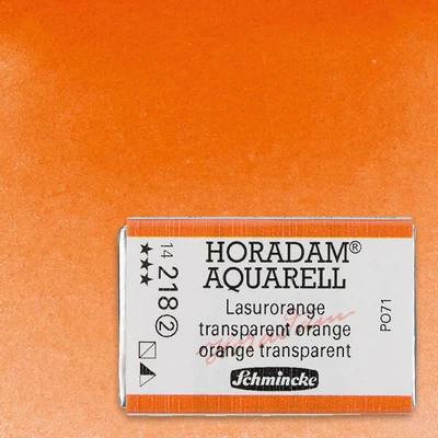 Schmincke Horadam akvarellfesték, 1/1 szilkés - 218, transparent orange