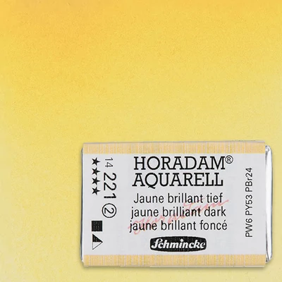 Schmincke Horadam akvarellfesték, 1/1 szilkés - 221, jaune brilliant dark