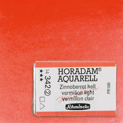 Schmincke Horadam akvarellfesték, 1/1 szilkés - 342, vermilion light
