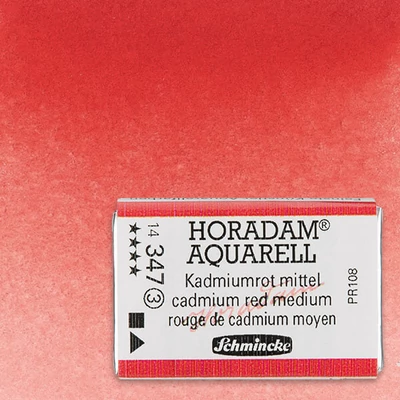 Schmincke Horadam akvarellfesték, 1/1 szilkés - 347, cadmium red medium