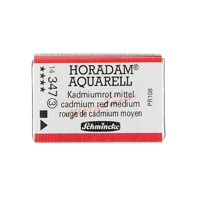 Schmincke Horadam akvarellfesték, 1/1 szilkés - 347, cadmium red medium