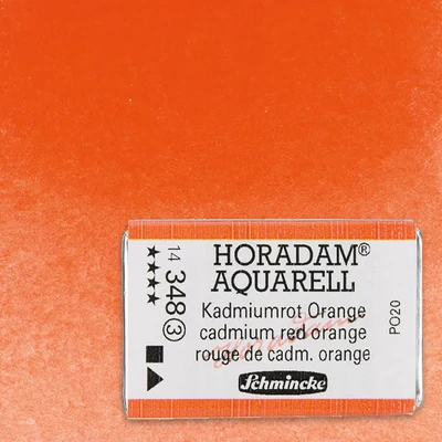 Schmincke Horadam akvarellfesték, 1/1 szilkés - 348, cadmium red orange