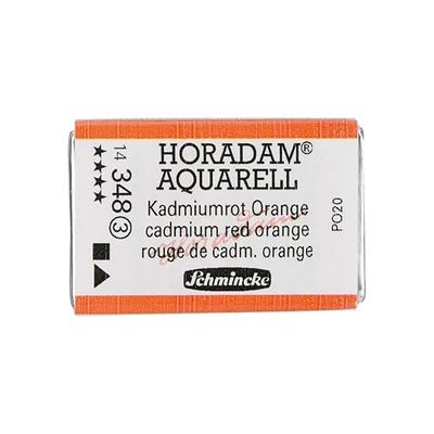 Schmincke Horadam akvarellfesték, 1/1 szilkés - 348, cadmium red orange