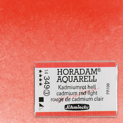 Schmincke Horadam akvarellfesték, 1/1 szilkés - 349, cadmium red light