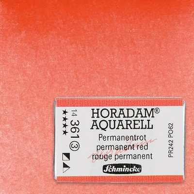 Schmincke Horadam akvarellfesték, 1/1 szilkés - 361, permanent red