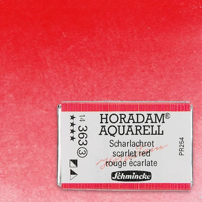 Schmincke Horadam akvarellfesték, 1/1 szilkés - 363, scarlet red
