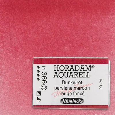 Schmincke Horadam akvarellfesték, 1/1 szilkés - 366, perylene maroon
