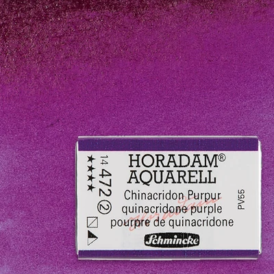 Schmincke Horadam akvarellfesték, 1/1 szilkés - 472, quinacridone purple