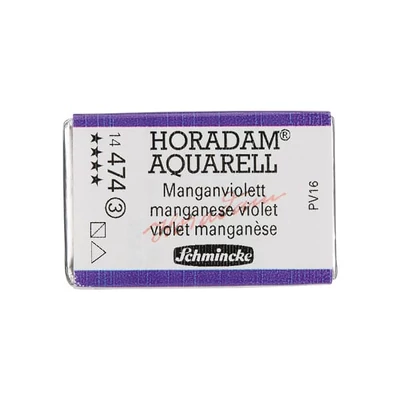 Schmincke Horadam akvarellfesték, 1/1 szilkés, granuláló - 474, manganese violet