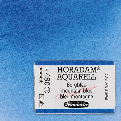 Schmincke Horadam akvarellfesték, 1/1 szilkés - 480, mountain blue