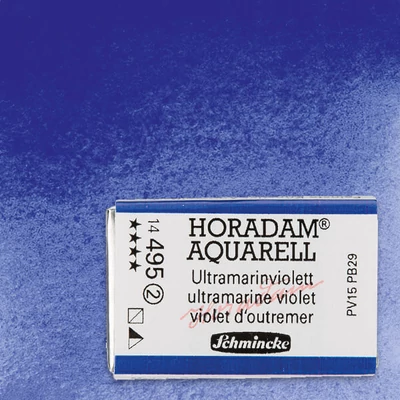 Schmincke Horadam akvarellfesték, 1/1 szilkés, granuláló - 495, ultramarine violet