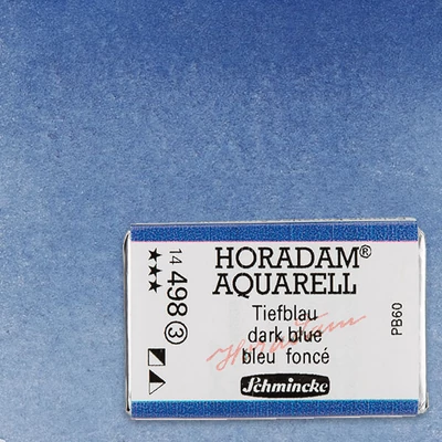 Schmincke Horadam akvarellfesték, 1/1 szilkés - 498, dark blue