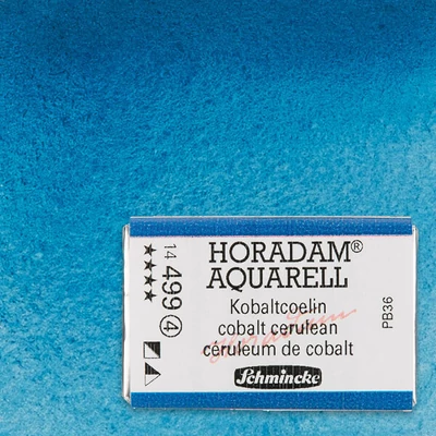 Schmincke Horadam akvarellfesték, 1/1 szilkés, granuláló - 499, cobalt cerulean