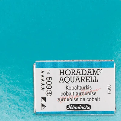 Schmincke Horadam akvarellfesték, 1/1 szilkés, granuláló - 509, cobalt turquoise