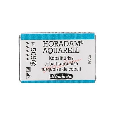 Schmincke Horadam akvarellfesték, 1/1 szilkés, granuláló - 509, cobalt turquoise