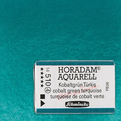 Schmincke Horadam akvarellfesték, 1/1 szilkés, granuláló - 510, cobalt green turquoise