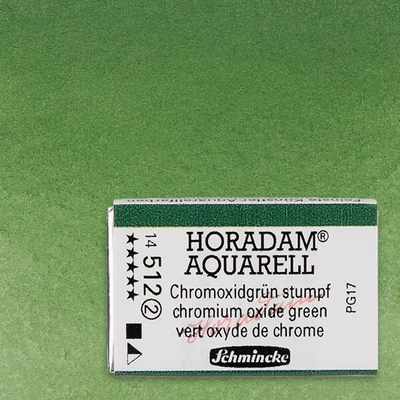 Schmincke Horadam akvarellfesték, 1/1 szilkés - 512, chromium oxide green