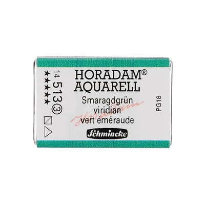 Schmincke Horadam akvarellfesték, 1/1 szilkés, granuláló - 513, viridian