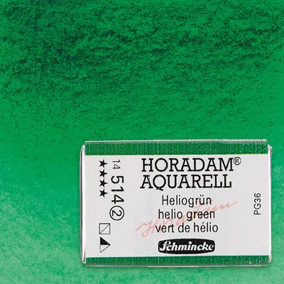 Schmincke Horadam akvarellfesték, 1/1 szilkés - 514, helio green