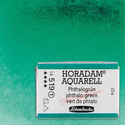 Schmincke Horadam akvarellfesték, 1/1 szilkés - 519, phthalo green