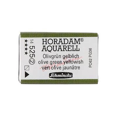 Schmincke Horadam akvarellfesték, 1/1 szilkés - 525, olive green yellowish