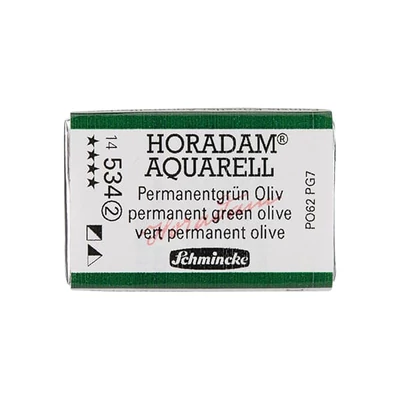 Schmincke Horadam akvarellfesték, 1/1 szilkés - 534, permanent green olive