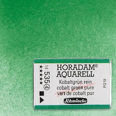 Schmincke Horadam akvarellfesték, 1/1 szilkés, granuláló - 535, cobalt green pure
