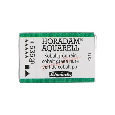 Schmincke Horadam akvarellfesték, 1/1 szilkés, granuláló - 535, cobalt green pure