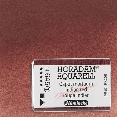 Schmincke Horadam akvarellfesték, 1/1 szilkés, granuláló - 645, indian red