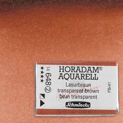 Schmincke Horadam akvarellfesték, 1/1 szilkés - 648, transparent brown