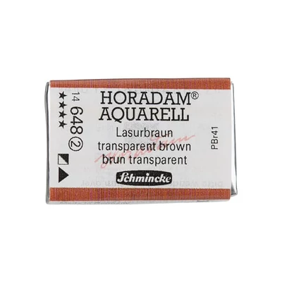 Schmincke Horadam akvarellfesték, 1/1 szilkés - 648, transparent brown