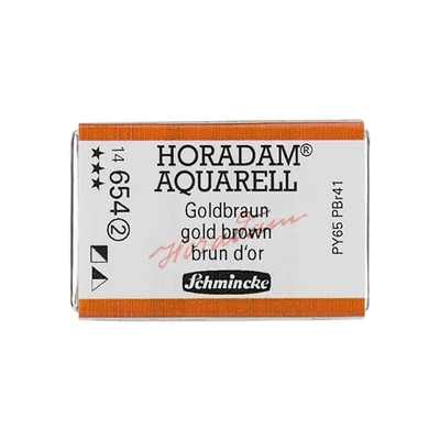 Schmincke Horadam akvarellfesték, 1/1 szilkés - 654, gold brown