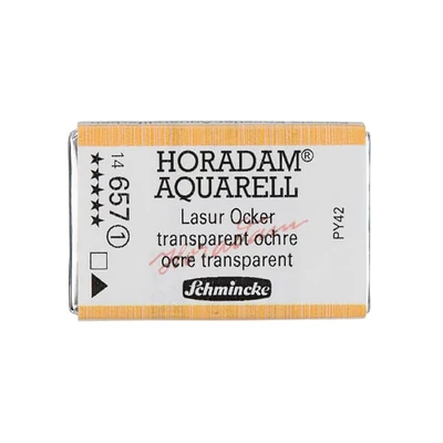 Schmincke Horadam akvarellfesték, 1/1 szilkés - 657, transparent ochre