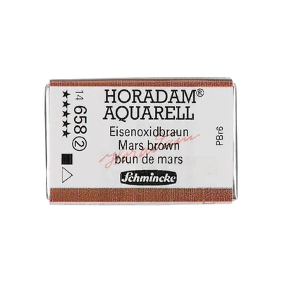 Schmincke Horadam akvarellfesték, 1/1 szilkés, granuláló - 658, mars brown