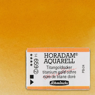 Schmincke Horadam akvarellfesték, 1/1 szilkés - 659, titanum gold ochre
