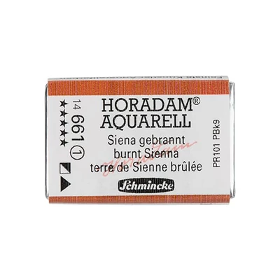 Schmincke Horadam akvarellfesték, 1/1 szilkés - 661, burnt sienna
