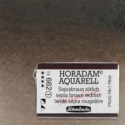 Schmincke Horadam akvarellfesték, 1/1 szilkés - 662, sepia brown reddish