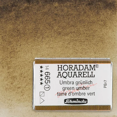 Schmincke Horadam akvarellfesték, 1/1 szilkés, granuláló - 665, green umber