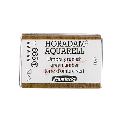 Schmincke Horadam akvarellfesték, 1/1 szilkés, granuláló - 665, green umber