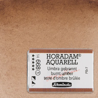 Schmincke Horadam akvarellfesték, 1/1 szilkés - 668, burnt umber