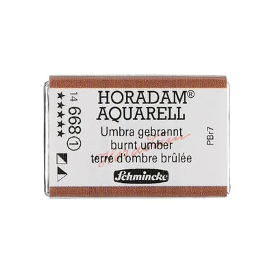 Schmincke Horadam akvarellfesték, 1/1 szilkés - 668, burnt umber
