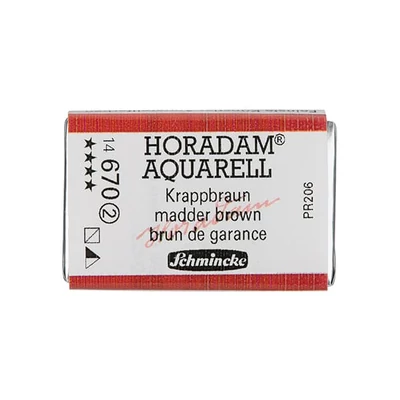 Schmincke Horadam akvarellfesték, 1/1 szilkés - 670, madder brown