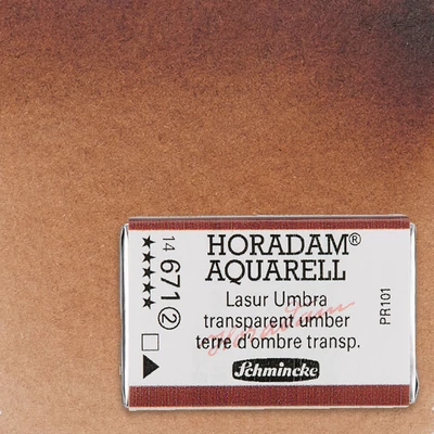 Schmincke Horadam akvarellfesték, 1/1 szilkés - 671, transparent umber