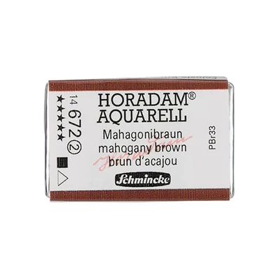 Schmincke Horadam akvarellfesték, 1/1 szilkés, granuláló - 672, mahogany brown