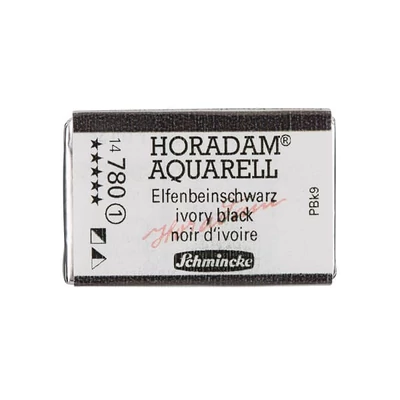 Schmincke Horadam akvarellfesték, 1/1 szilkés - 780, ivory black